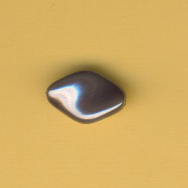 14347558 Glaswachsperle Chips 19x13mm steingrau