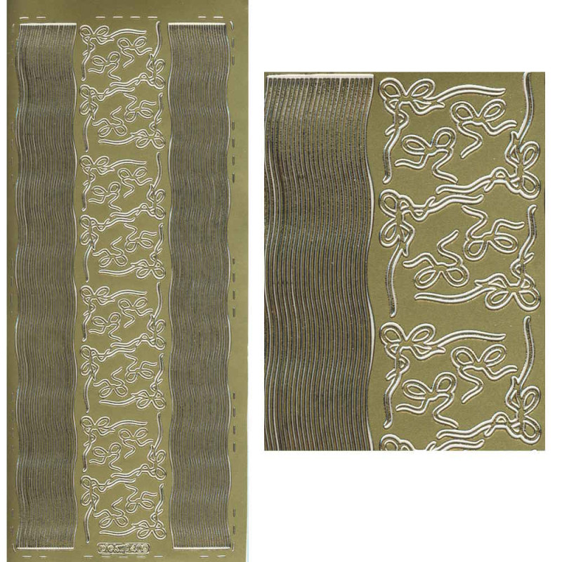 pu409g Sticker Ecken und Linien 10 gold