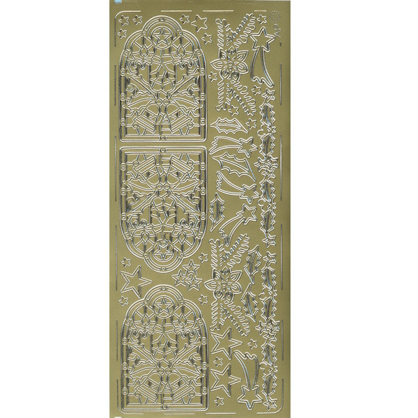pu040g Sticker Advent gold