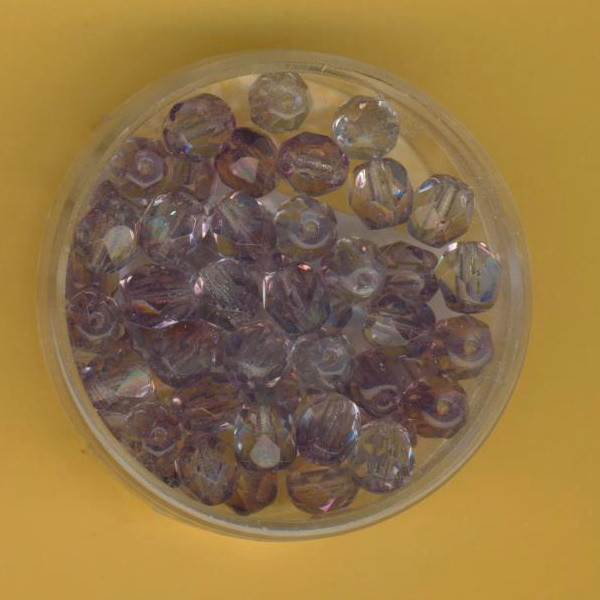 10620 Glasschliffperlen 6mm kristall amethyst 50 Stück