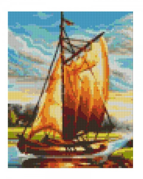 804124 Pixelhobby Klassik Set Segelboot