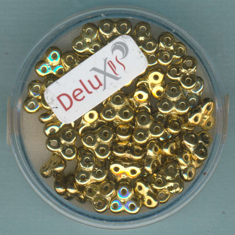 9699-06934 Trinity Beads 3x6mm goldfarben 5,2g