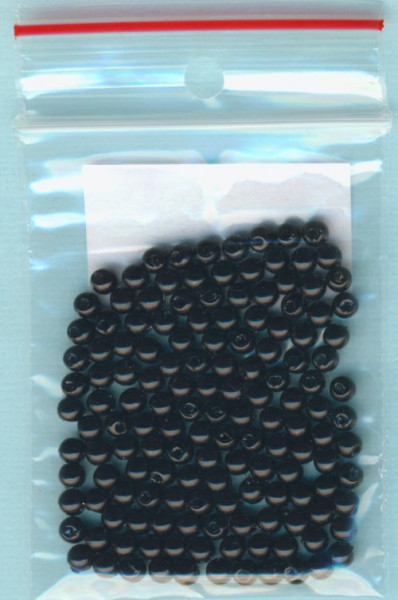 20004875 Wachsperlen 4mm schwarz 110 Stück in Packung