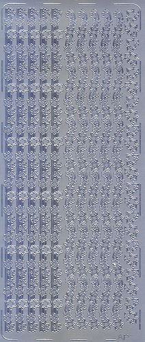 pu141s Sticker Sternenborten 3 silber