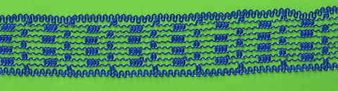 Netzband blau 35mm lfd. Meter