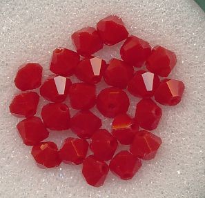 530104764 Swarovski Glasschliffperlen 4mm dark red coral 25 Stück