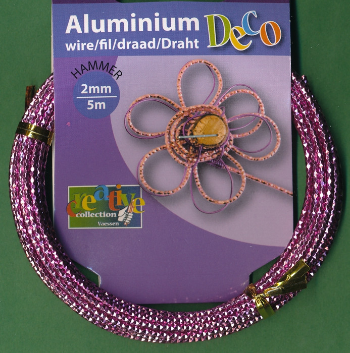 24266017 Aludraht 2mm Hammer soft lila 5m