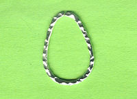 597201921 Metallzwischenteil oval silber 22x32mm