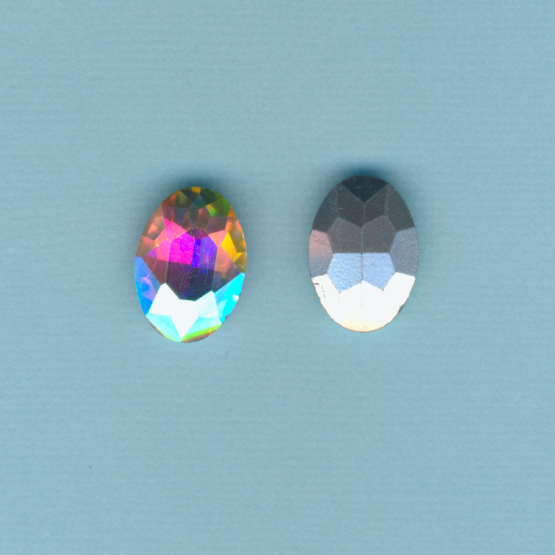 t0801305 Simili Rivoli Glasstein 13x18mm kristall AB