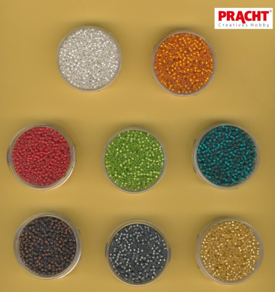 Pracht Rocailles 2,6mm Silbereinzug matt