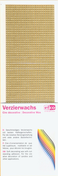 Wachs-Perlstreifen 200x2mm gold