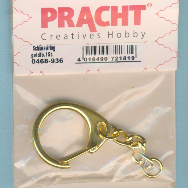 0468-936 Schlüsselring 30mm goldfarben