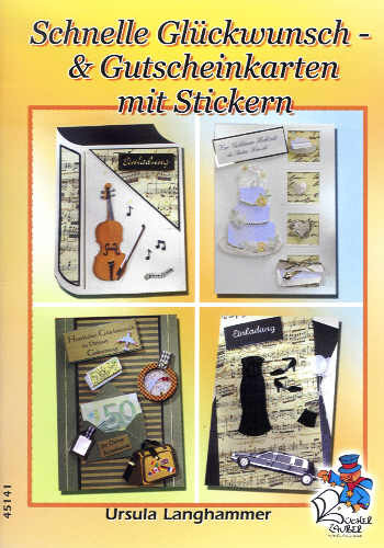 45141 Buch Schnelle Glückwunsch- und Gutscheinkarten mit Stickern