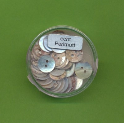 488410104 Perlmutt 2-Loch Ronde 10mm natur