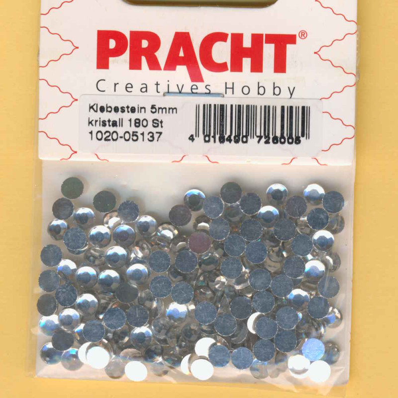 1020-05137 Klebesteine 5mm kristall 180 Stück