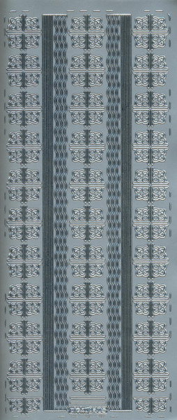 pu405s Sticker Ecken und Linien 5 silber