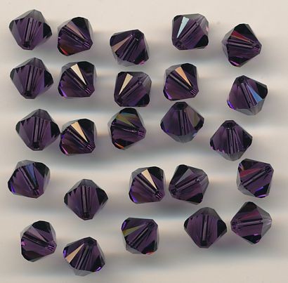 14219318 Swarovski Kristallschliffperlen 6mm purple velvet 25 Stück