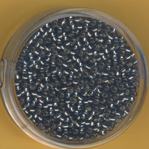 9268-114 Rocailles 2mm grau Silbereinzug 17g