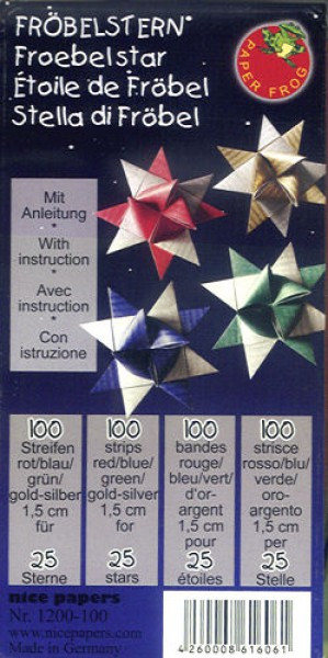 1625602 Bastelset Fröbelsterne silber-mix