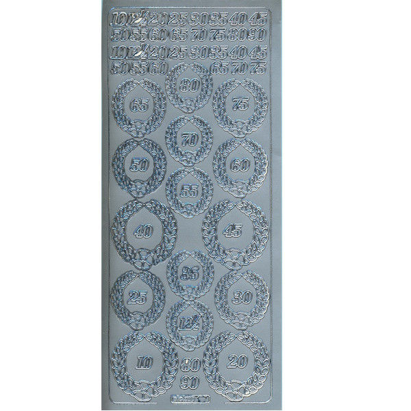 pu1201s Sticker Jubiläum 2 silber