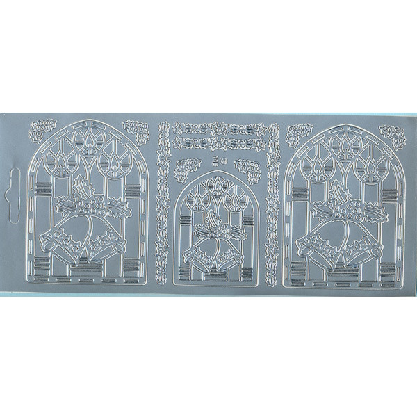 cl12131 Sticker Jingle Bells silber