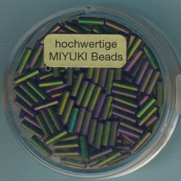 9661-214 Miyuki Stifte 6mm grün-braun 4g