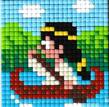 77501 Pixelhobby Set kleine Basisplatte Indianerin