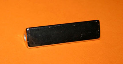 66400133 Metallperle Dreieckswalze 60x15mm