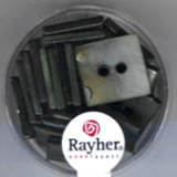 17069561 Perlmutt 4eck 15mm grau
