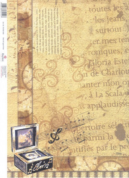 78463000 Scrapbook Papier A4 Music
