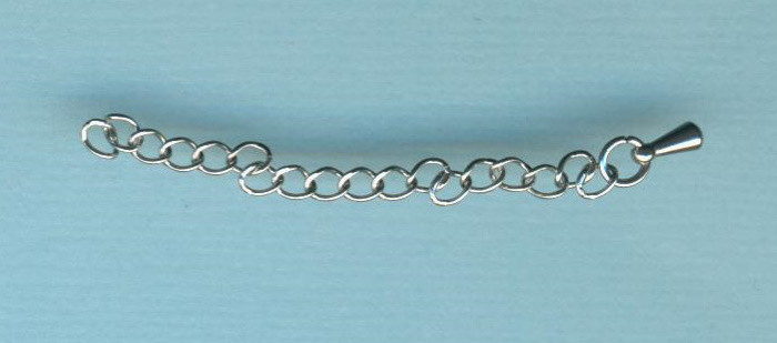 451031 Verlängerungskettchen Edelstahl 5cm silber