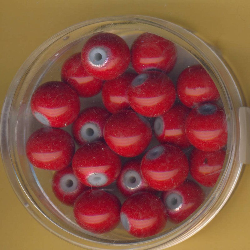 0733-08244 Miracle-Beads 8mm rot 20 Stück