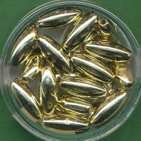 080114934 Wachsperlen Oliven 6x14mm gold 20 Stück