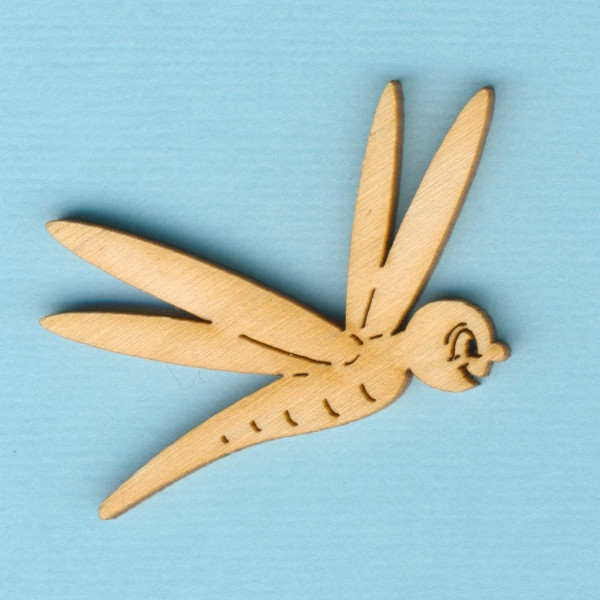 llh2204 Holz Deko Libelle 40mm