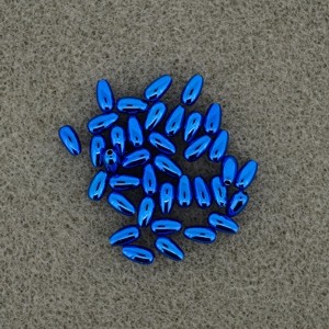 071306534 Wachsperlen Tropfen 3x6mm blau metallic 35 Stück