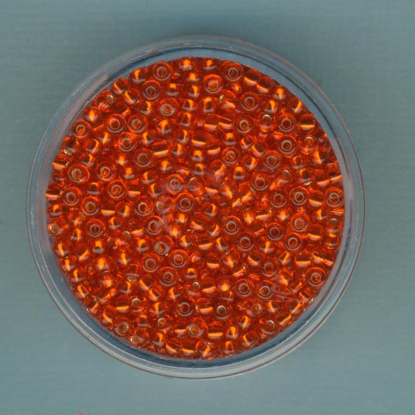 1022315 Rocailles 2,6mm mandarine Silbereinzug 17g