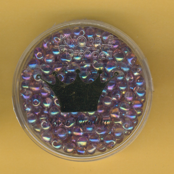 5534256 Rocailles Perlen Tropfen 4x3mm flieder AB 15g