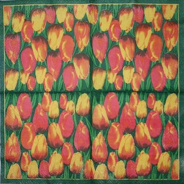 Serviette Tulpenwiese