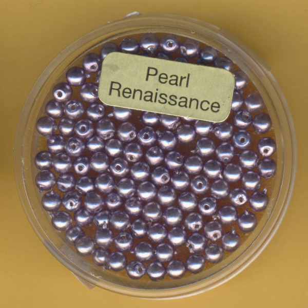 0760-032441 Glaswachsperlen 3mm lila 120 Stück