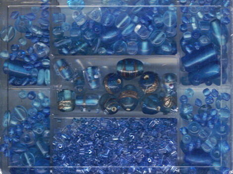14003392 Glasperlen-Mix türkis