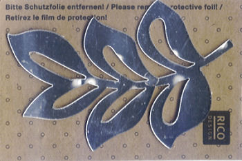 086050015 Wanddeko Spiegel Hibiscuszweig groß 6,5x9,5cm