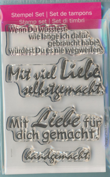 4511239 Stempel Clear Wenn Du wüsstest transparent 74 x 105mm