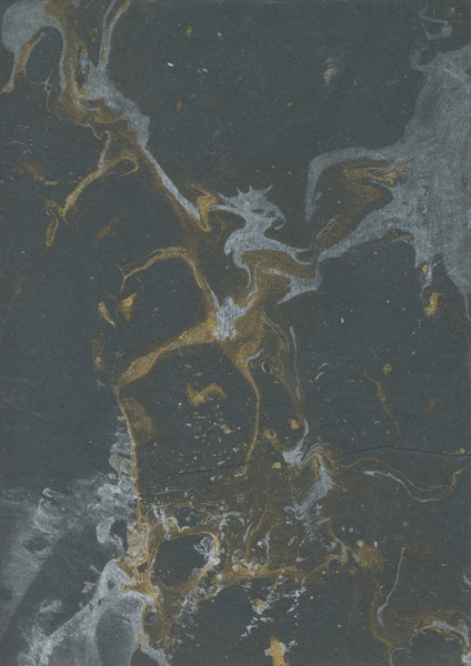 511511 Naturpapier A4 schwarz gold silber bemalt