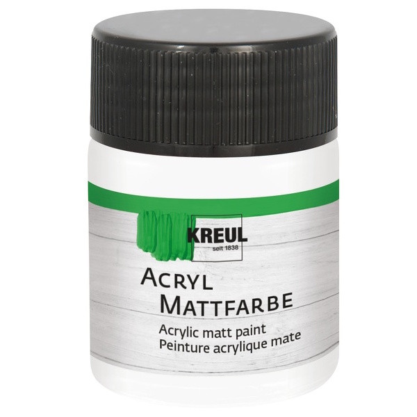 75501 Kreul Acryl Mattfarbe weiß 50ml