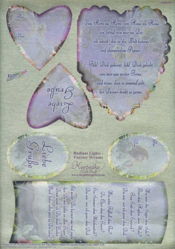 758210 Bookatrix Dufex Stanzbogen Love