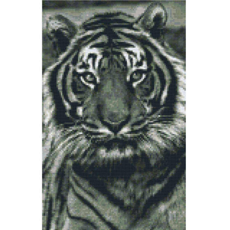 808086 Pixelhobby Klassik Set Tiger grau