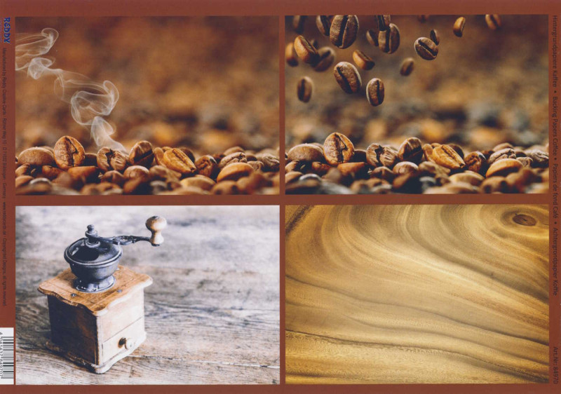 84970 Hintergrundpapier A4 Kaffee