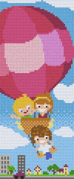 803024 Pixelhobby Klassik Set Kinder im Ballon