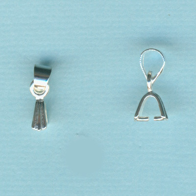 kk0692 Collierschlaufe mit Aufhängung 9x3mm silber