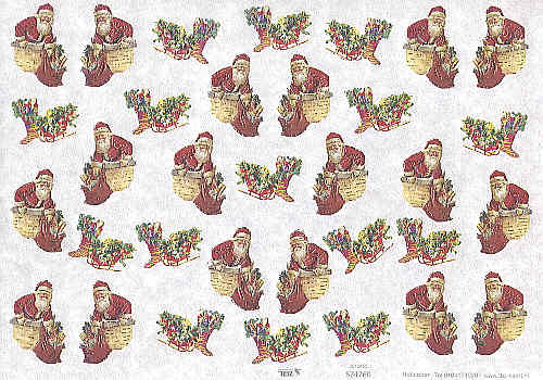 574760 Hintergrundpapier A4 Santa